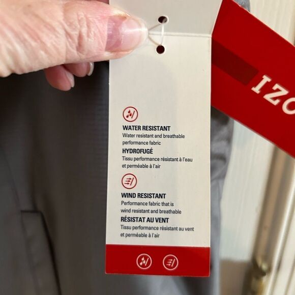 Izod Gray Black Reversible Men’s Zip Vest XL NWT - Picture 6 of 13